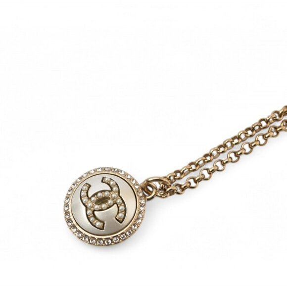 CHANEL Gold Coco Mark Necklace - Picture 3 of 10